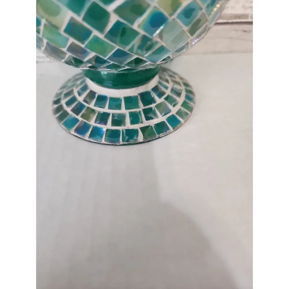 Mosaic Hurricane Vase / Candle Holder